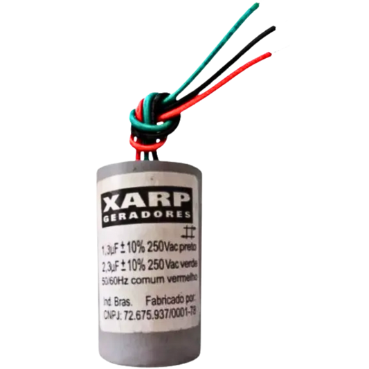 Capacitor De Partida 1,3uF+2,3uF 250V (3Fios)
