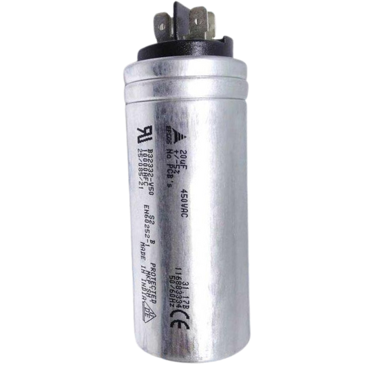 Capacitor De Partida 20uF 450V 40x93mm (Fast-on)