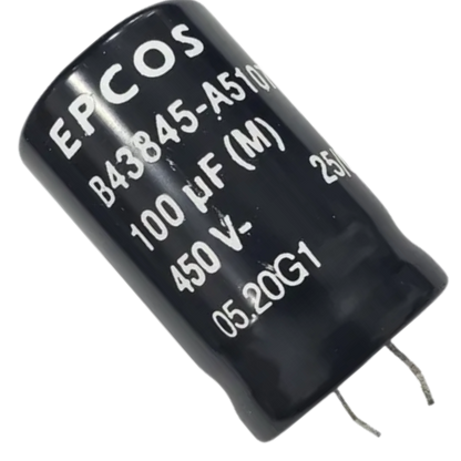 Capacitor Eletrolítico Snap-in 100uF 450V 22x35mm