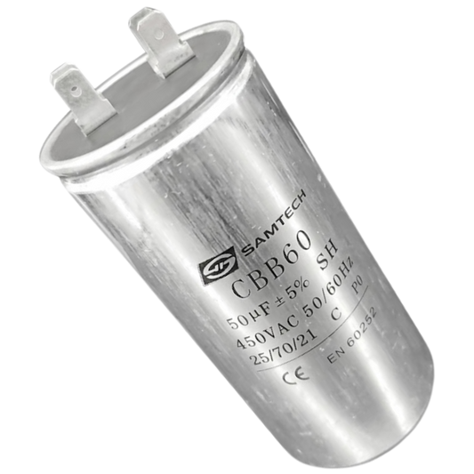 Capacitor De Partida 50uF 450V 50x103mm (Fast-on)