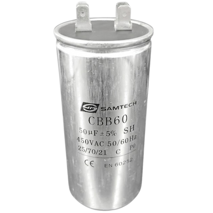 Capacitor De Partida 50uF 450V 50x103mm (Fast-on)