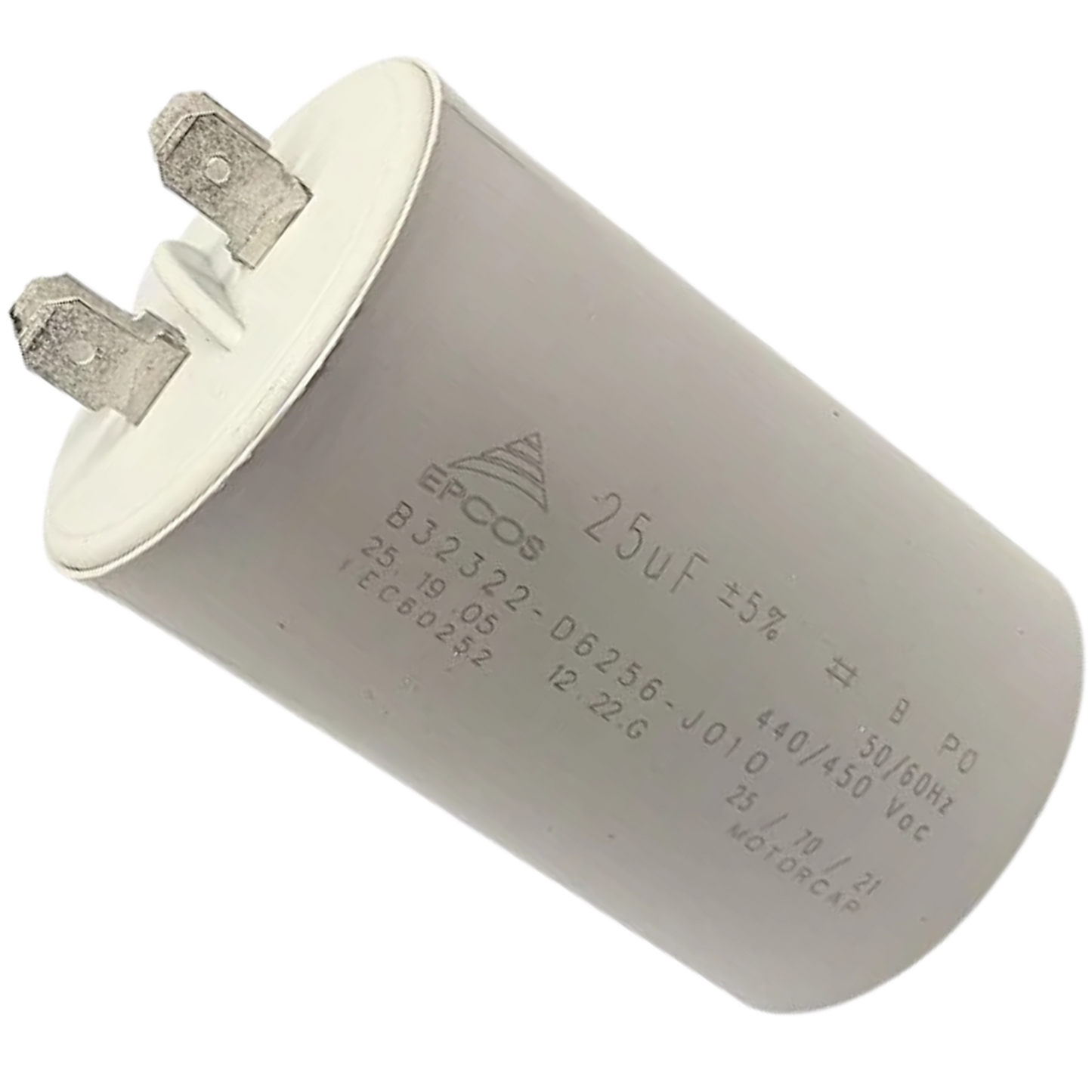 Capacitor De Partida 25uF 450V 45x72mm (Fast-on)