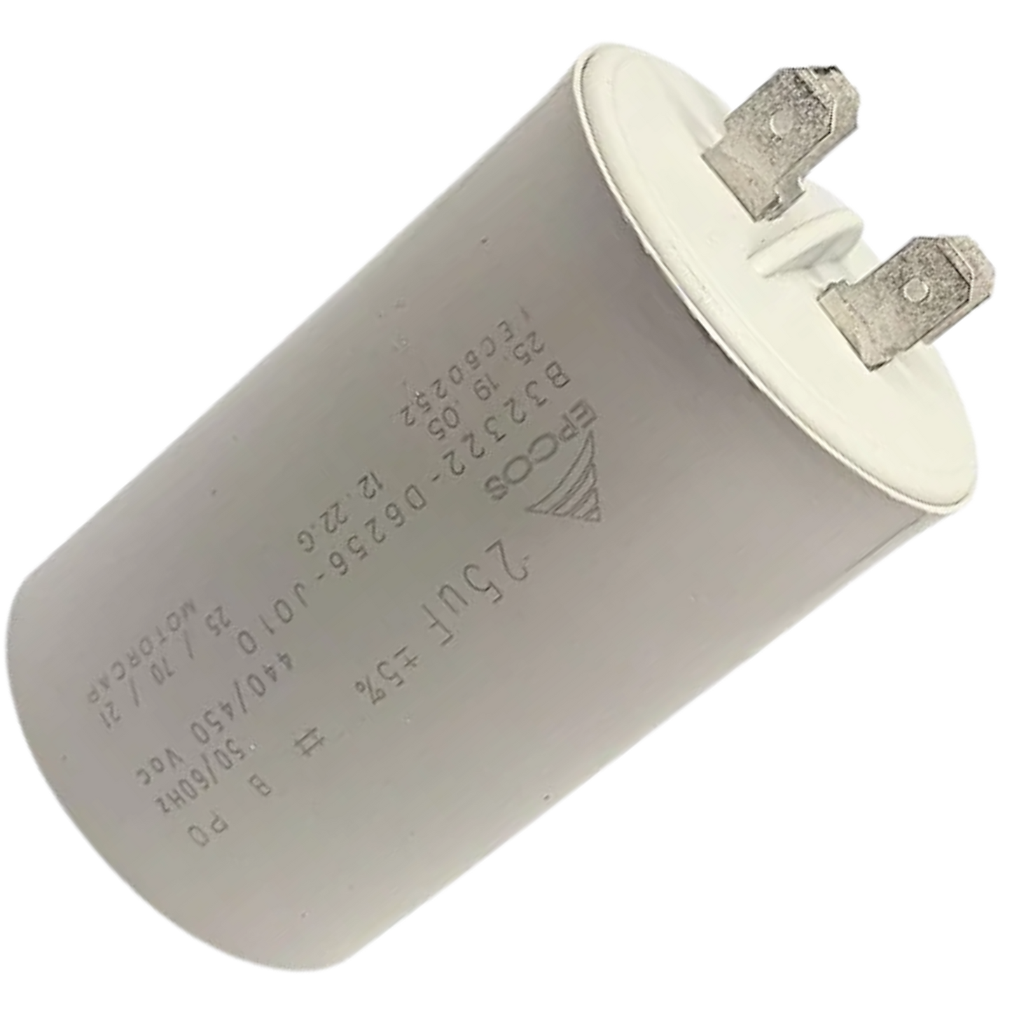 Capacitor De Partida 25uF 450V 45x72mm (Fast-on)