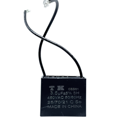 Capacitor De Partida CBB61 3,5uF 450V (2Fios)
