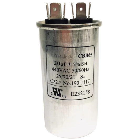 Capacitor De Partida 20uF 440V 45x80mm (Fast-on)
