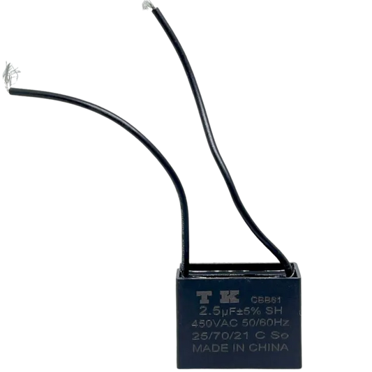 Capacitor De Partida CBB61 2,5uF 450V (2Fios)