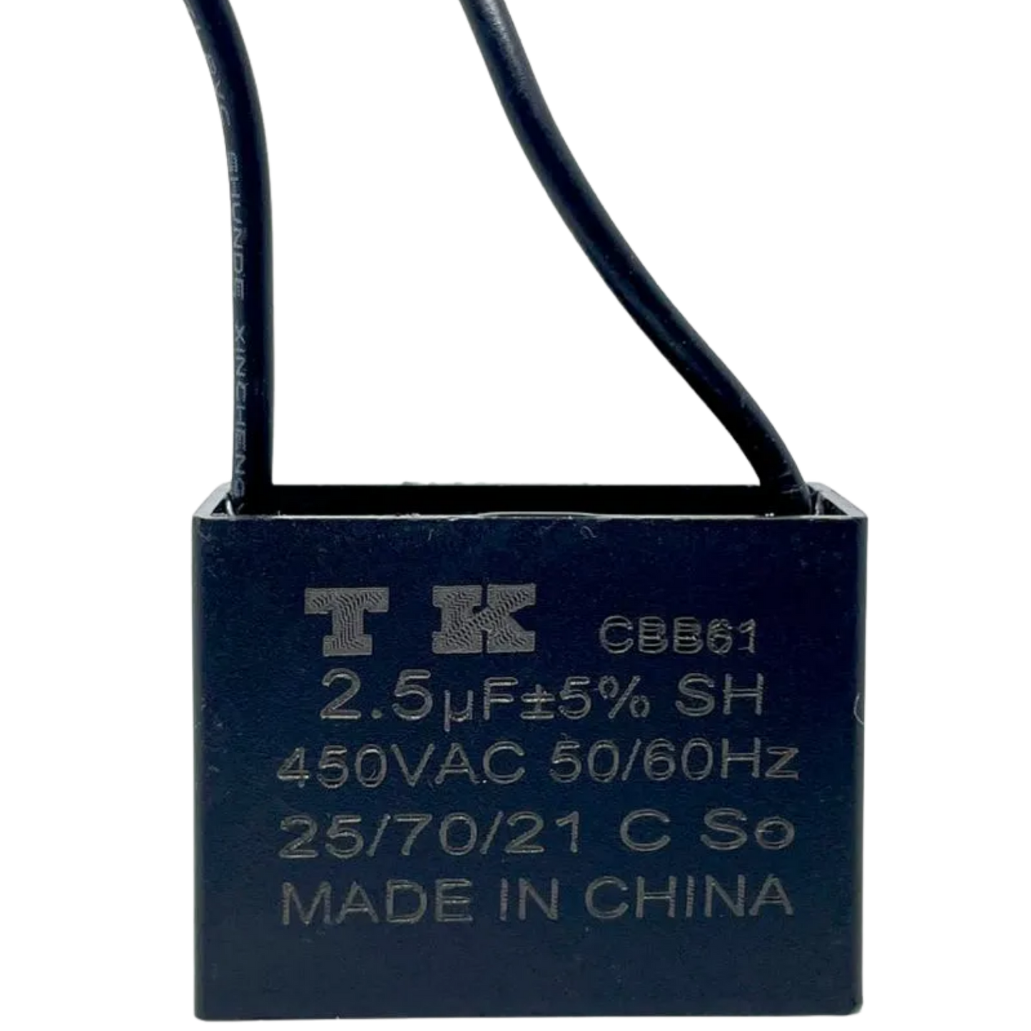 Capacitor De Partida CBB61 2,5uF 450V (2Fios)