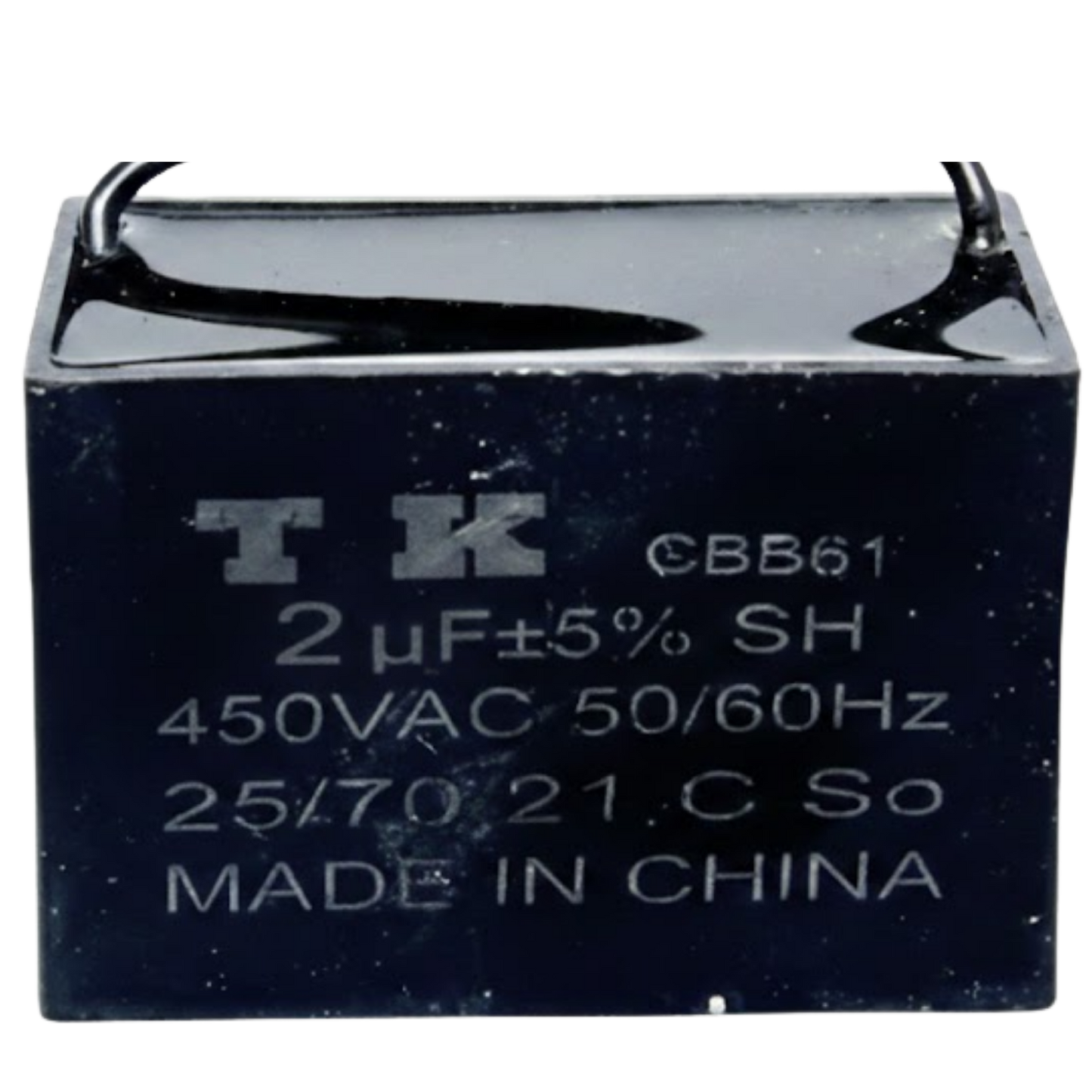 Capacitor De Partida CBB61 2uF 450V (2Fios)