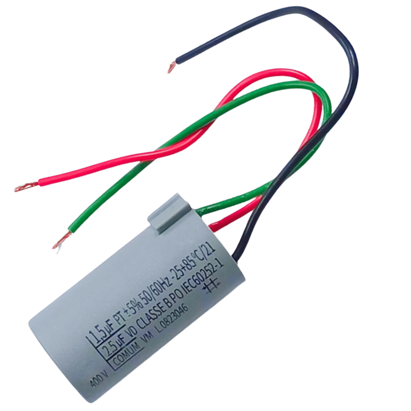 Capacitor De Partida 1,5uF+2,5uF 400V 27x47mm (3Fios)