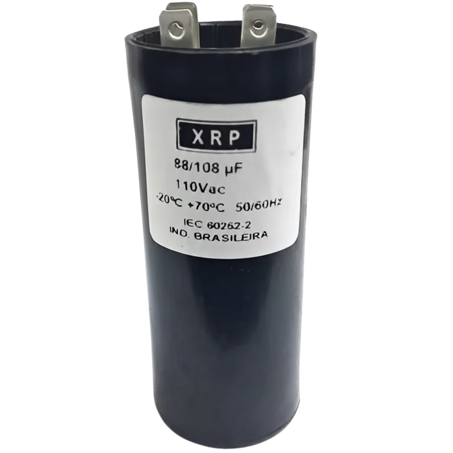 Capacitor De Partida 88uF-108uF 110V 37x83mm (Fast-on)