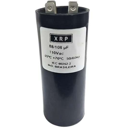 Capacitor De Partida 88uF-108uF 110V 37x83mm (Fast-on)