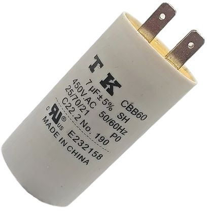 Capacitor De Partida 7uF 450V 36x70mm (Fast-on)