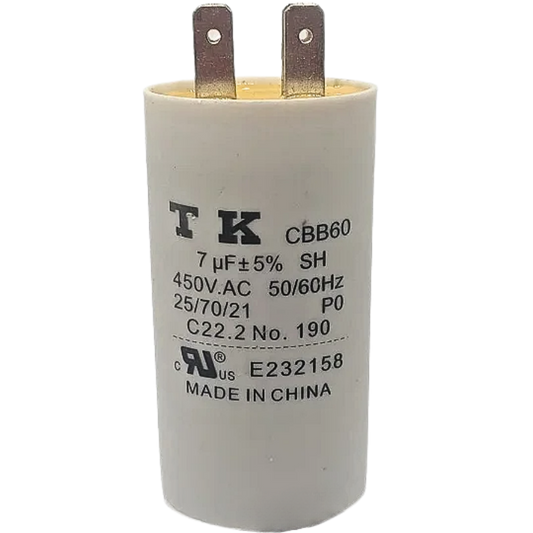 Capacitor De Partida 7uF 450V 36x70mm (Fast-on)