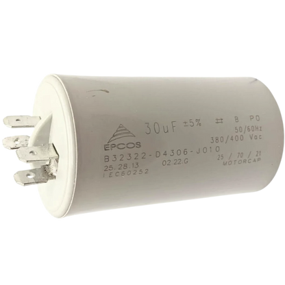 Capacitor De Partida 30uF 380/400V 40x72mm (Fast-on)