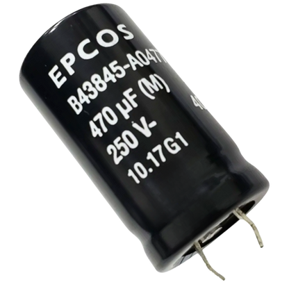 Capacitor Eletrolítico Snap-in 470uF 250V 22x40mm