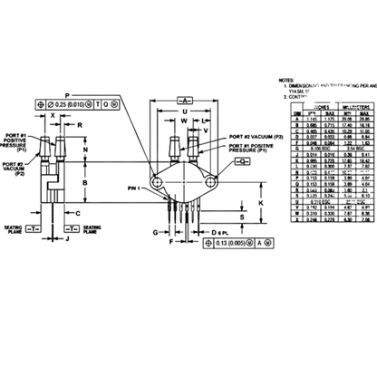 Sensor De Pressão MPX5700DP