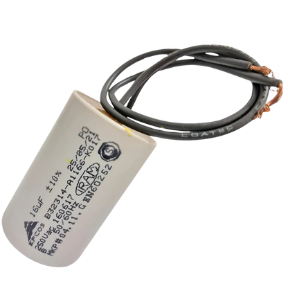 Capacitor De Partida 16uF 250V 30x53mm (2Fios)