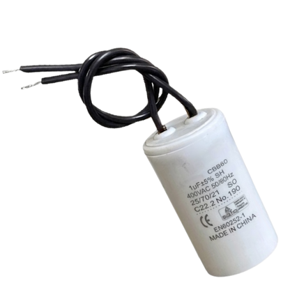 Capacitor De Partida 1uF 400V 24x46mm (2Fios)