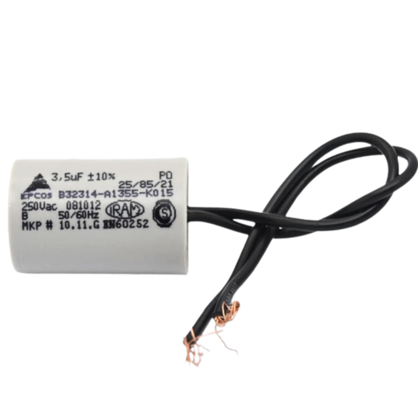 Capacitor De Partida 3,5uf 250v 24x49mm (2Fios)