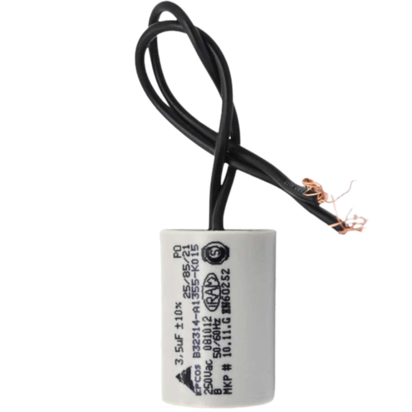 Capacitor De Partida 3,5uf 250v 24x49mm (2Fios)