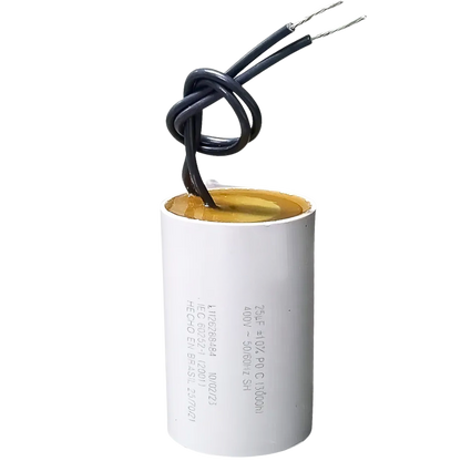 Capacitor De Partida 25uF 400V 50x50mm (2Fios)