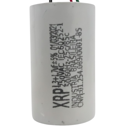 Capacitor De Partida 1,3uF+1,7uF 250V 27x47mm (3Fios)