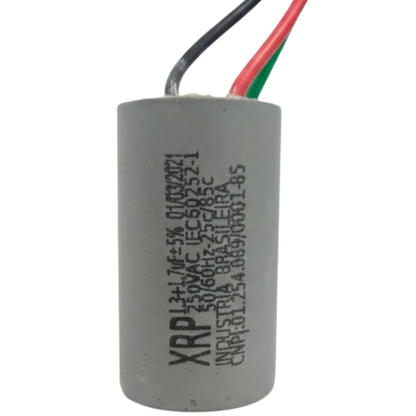 Capacitor De Partida 1,3uF+1,7uF 250V 27x47mm (3Fios)