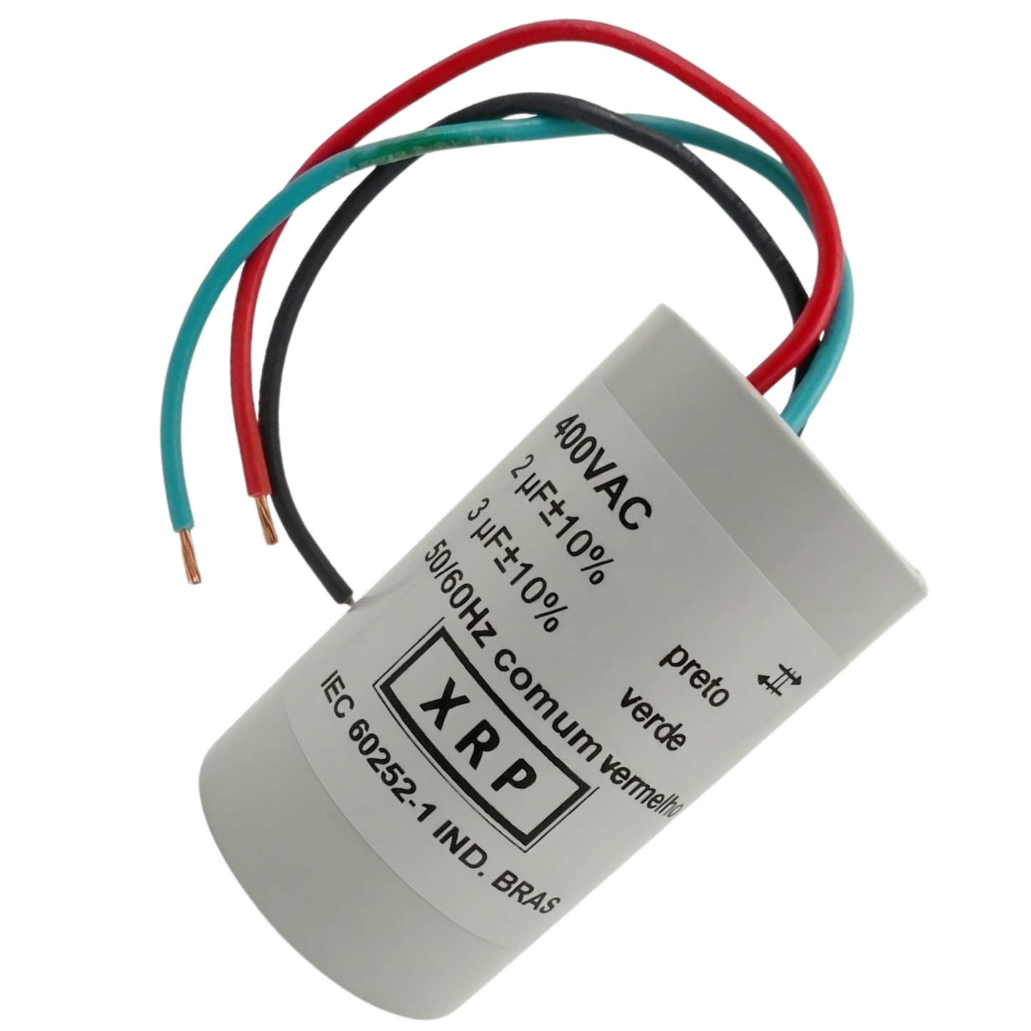 Capacitor De Partida 2uF+3uF 400V 30x47mm (3Fios)