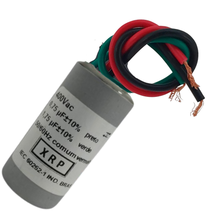 Capacitor De Partida 0,75uF+1,75uF 400V 27x50mm (3Fios)