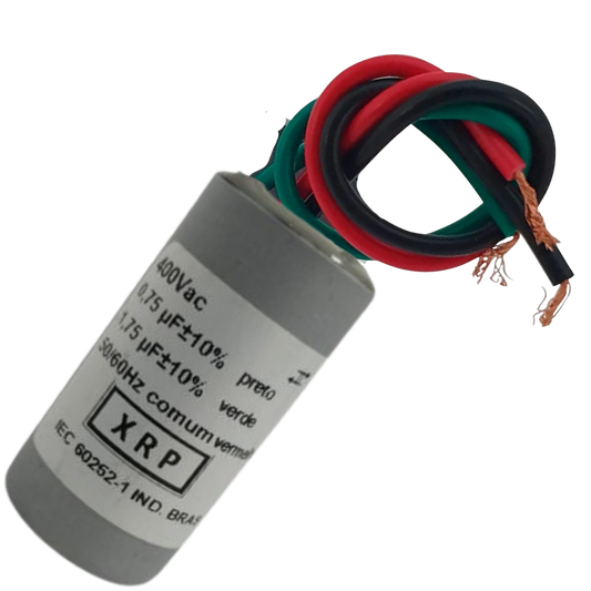Capacitor De Partida 0,75uF+1,75uF 400V 27x50mm (3Fios)