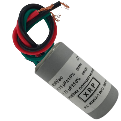 Capacitor De Partida 0,75uF+1,75uF 400V 27x50mm (3Fios)