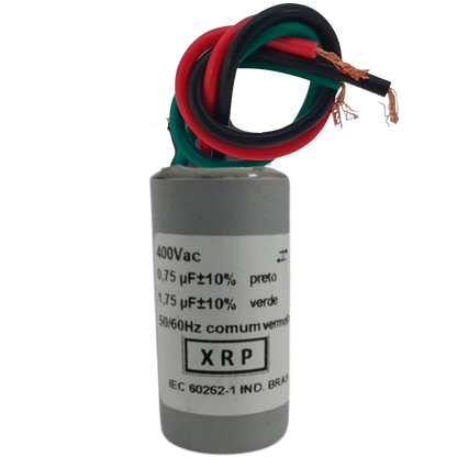 Capacitor De Partida 0,75uF+1,75uF 400V 27x50mm (3Fios)