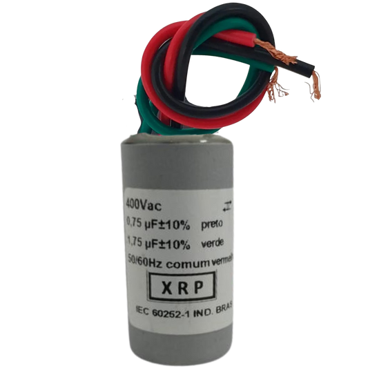 Capacitor De Partida 0,75uF+1,75uF 400V 27x50mm (3Fios)