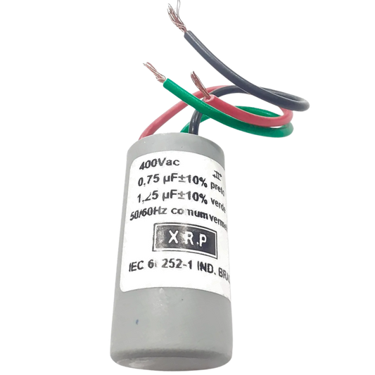 Capacitor De Partida 0,75uF+1,25uF 400V 27x47mm (3Fios)