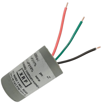 Capacitor De Partida 1uF+2,5uF 400V 27x47mm (3Fios)