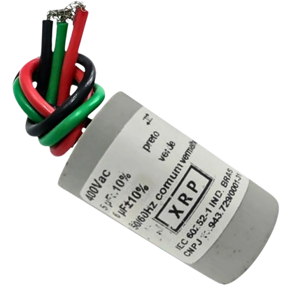 Capacitor De Partida 5uF+6uF 400V 27x47mm (3Fios)
