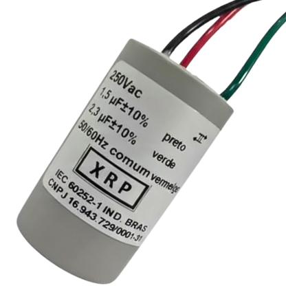 Capacitor De Partida 1,5uF+2,3uF 250V 29x49mm (3Fios)