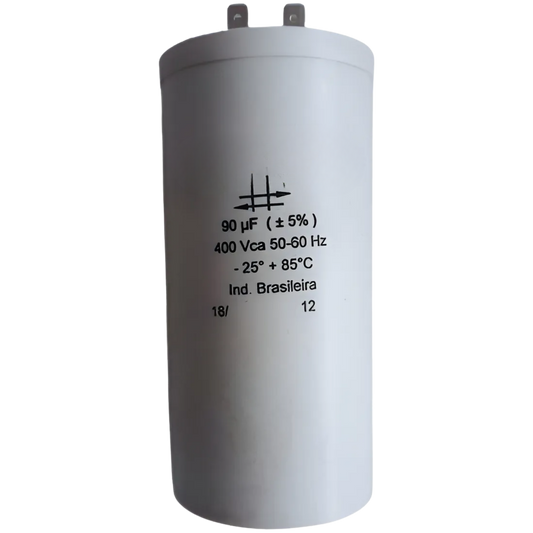 Capacitor De Partida 90uF 400V 55x117mm (Fast-on)