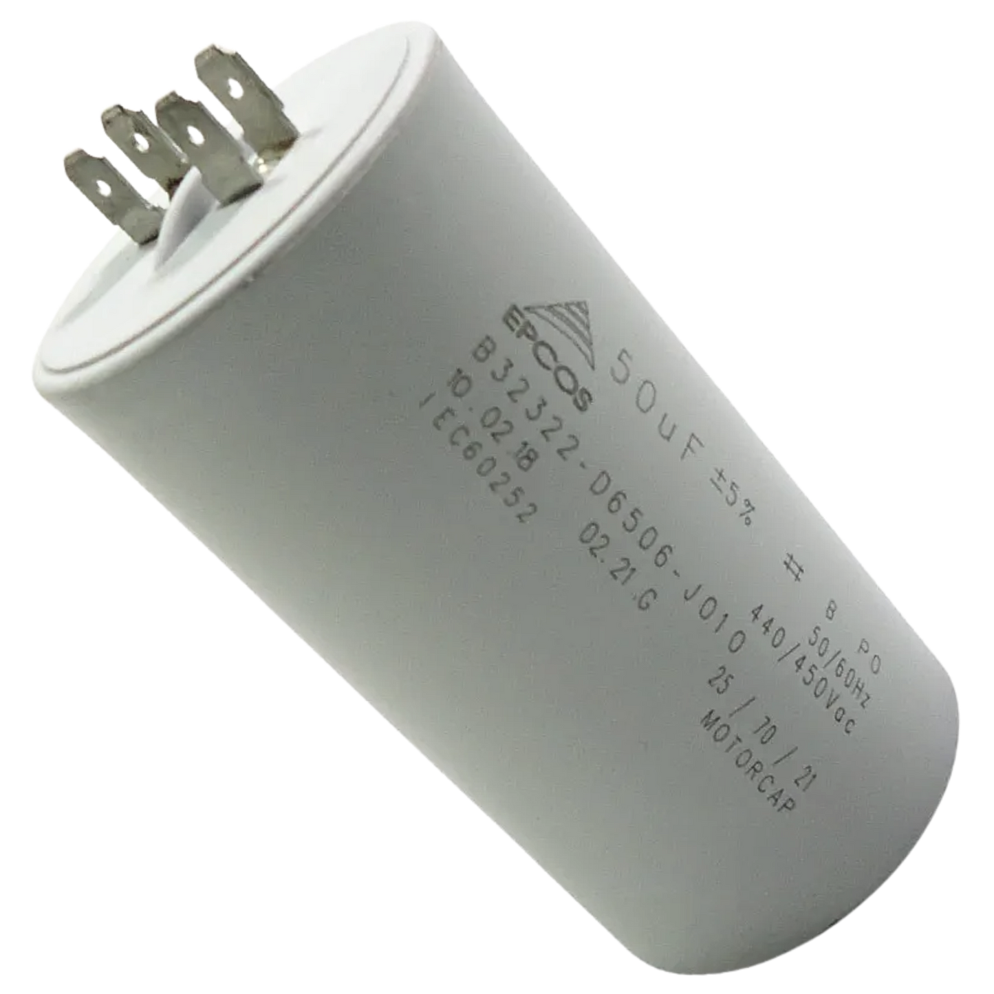 Capacitor De Partida 50uF 440/450V 50x95mm (Fast-on)