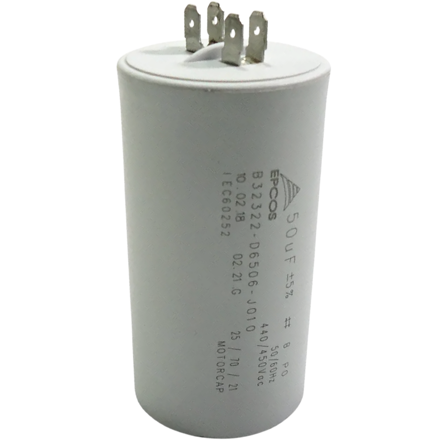 Capacitor De Partida 50uF 440/450V 50x95mm (Fast-on)