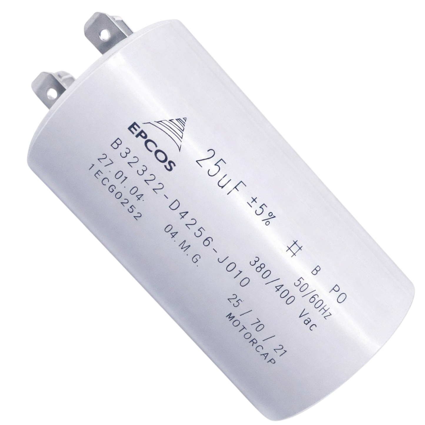 Capacitor De Partida 25uF 380/400V 40x70mm (Fast-on)