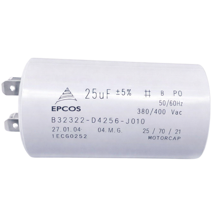 Capacitor De Partida 25uF 380/400V 40x70mm (Fast-on)