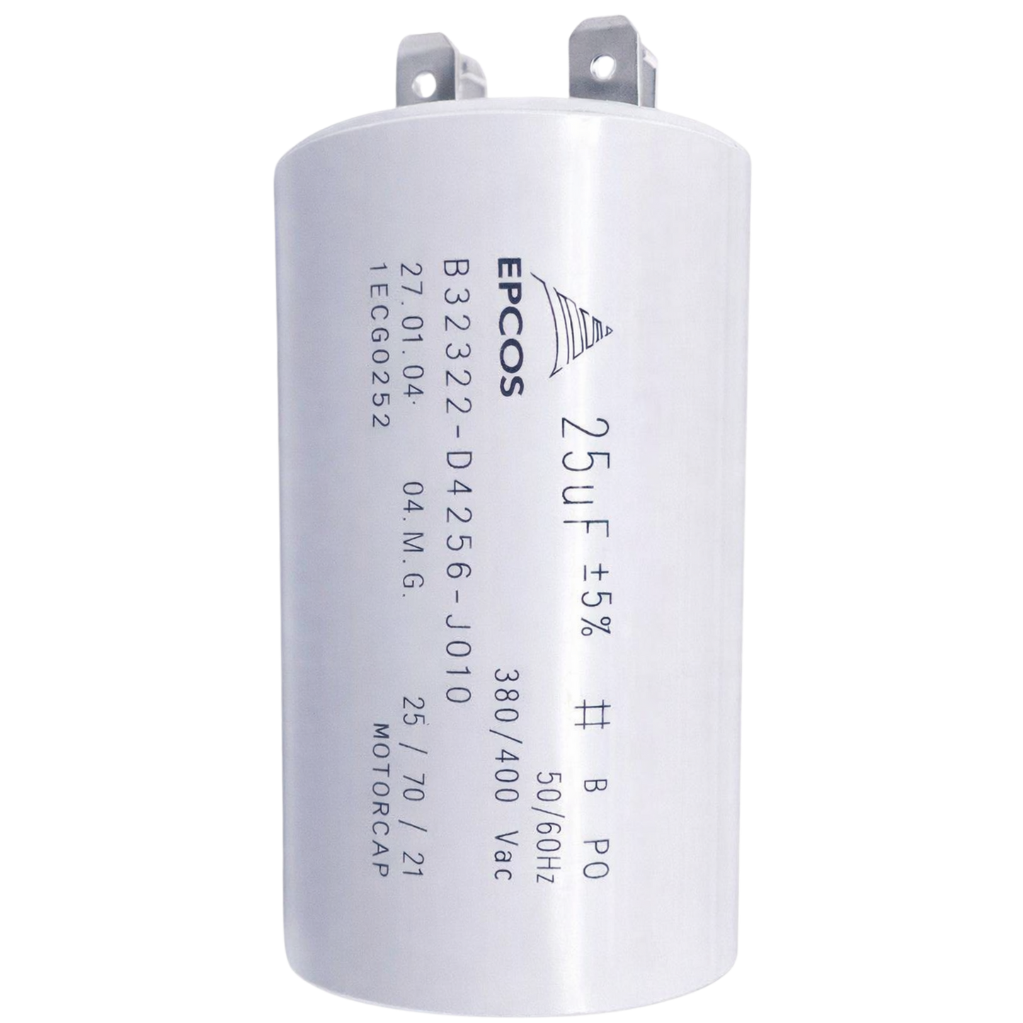 Capacitor De Partida 25uF 380/400V 40x70mm (Fast-on)