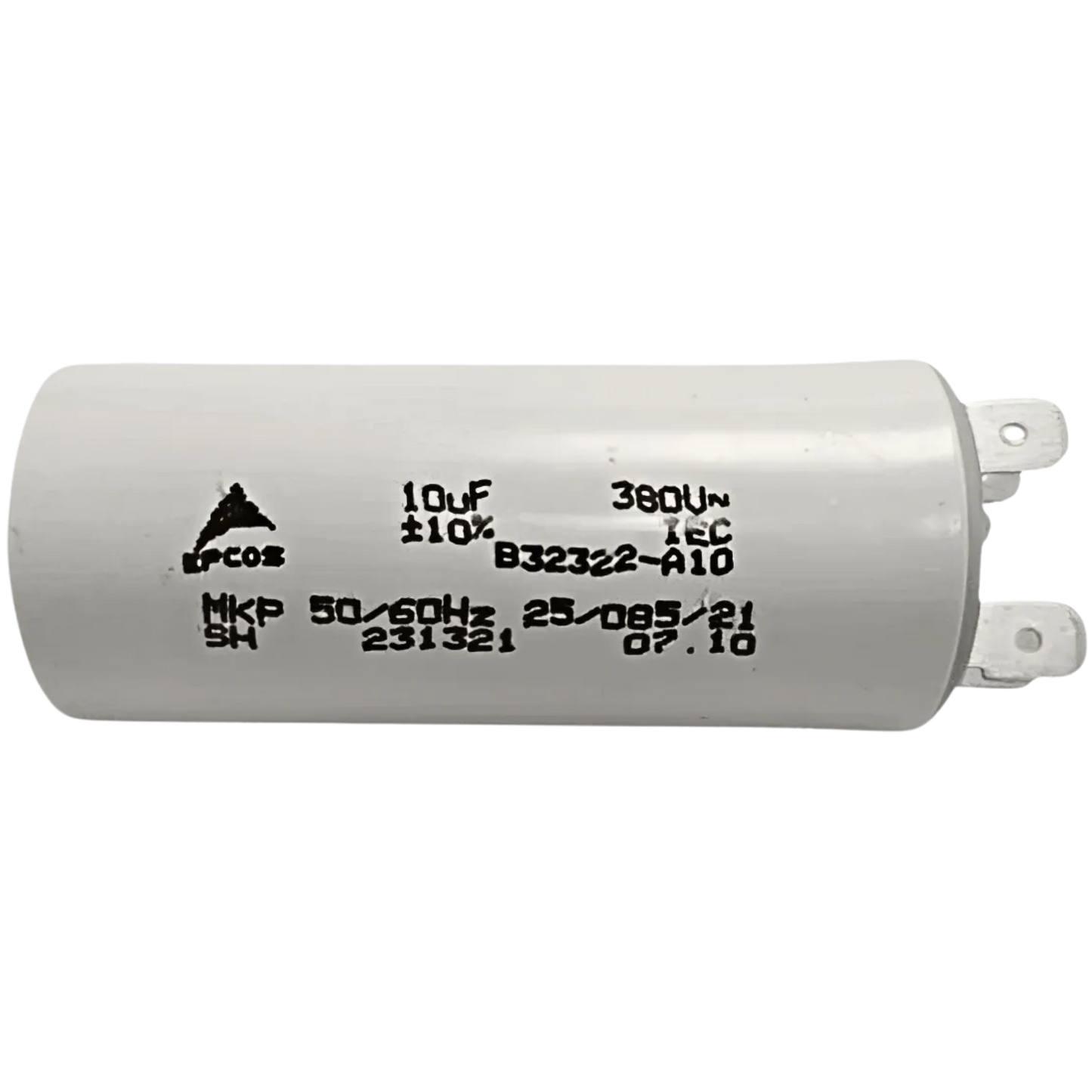 Capacitor De Partida 10uF 380V 70x30mm (Fast-on)