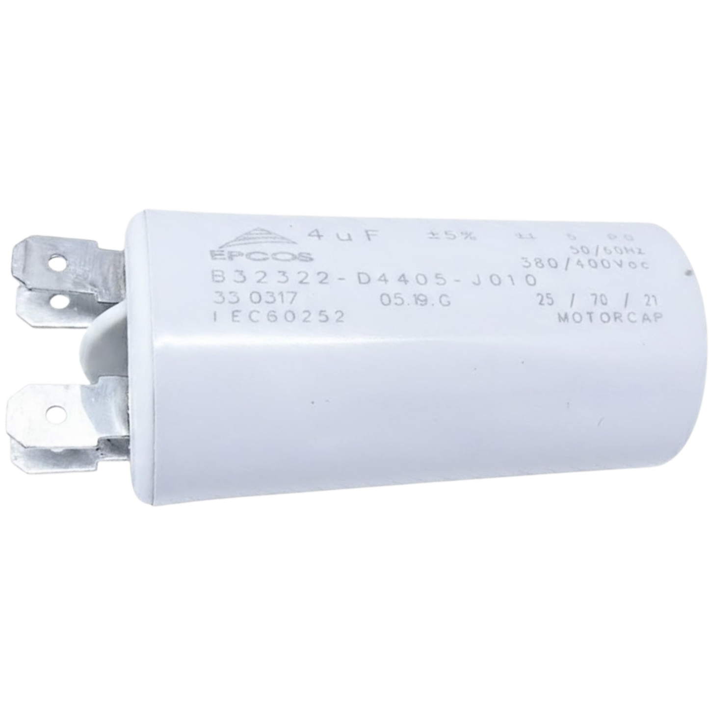 Capacitor De Partida 4uF 380/400V 30x60mm (Fast-on)