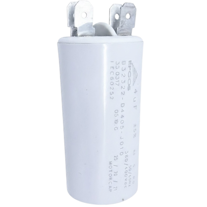Capacitor De Partida 4uF 380/400V 30x60mm (Fast-on)