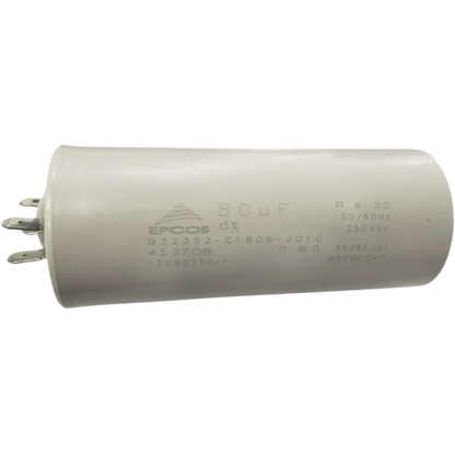 Capacitor De Partida 80uF 250V 40x97mm (Fast-on)