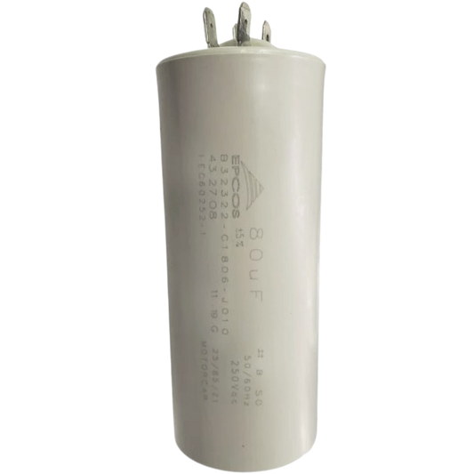 Capacitor De Partida 80uF 250V 40x97mm (Fast-on)