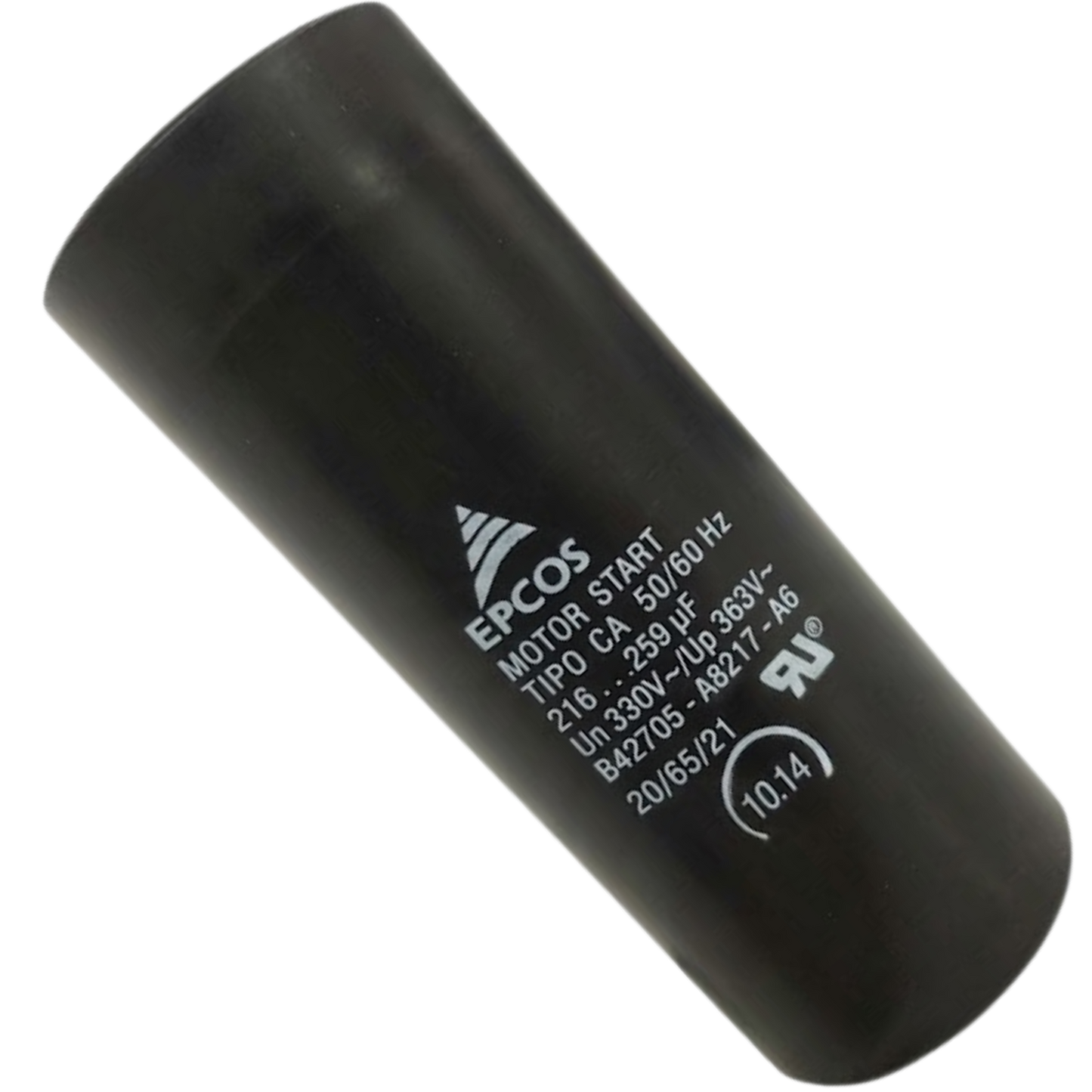 Capacitor De Partida 216uF-259uF 330V 45x107mm (Fast-on)