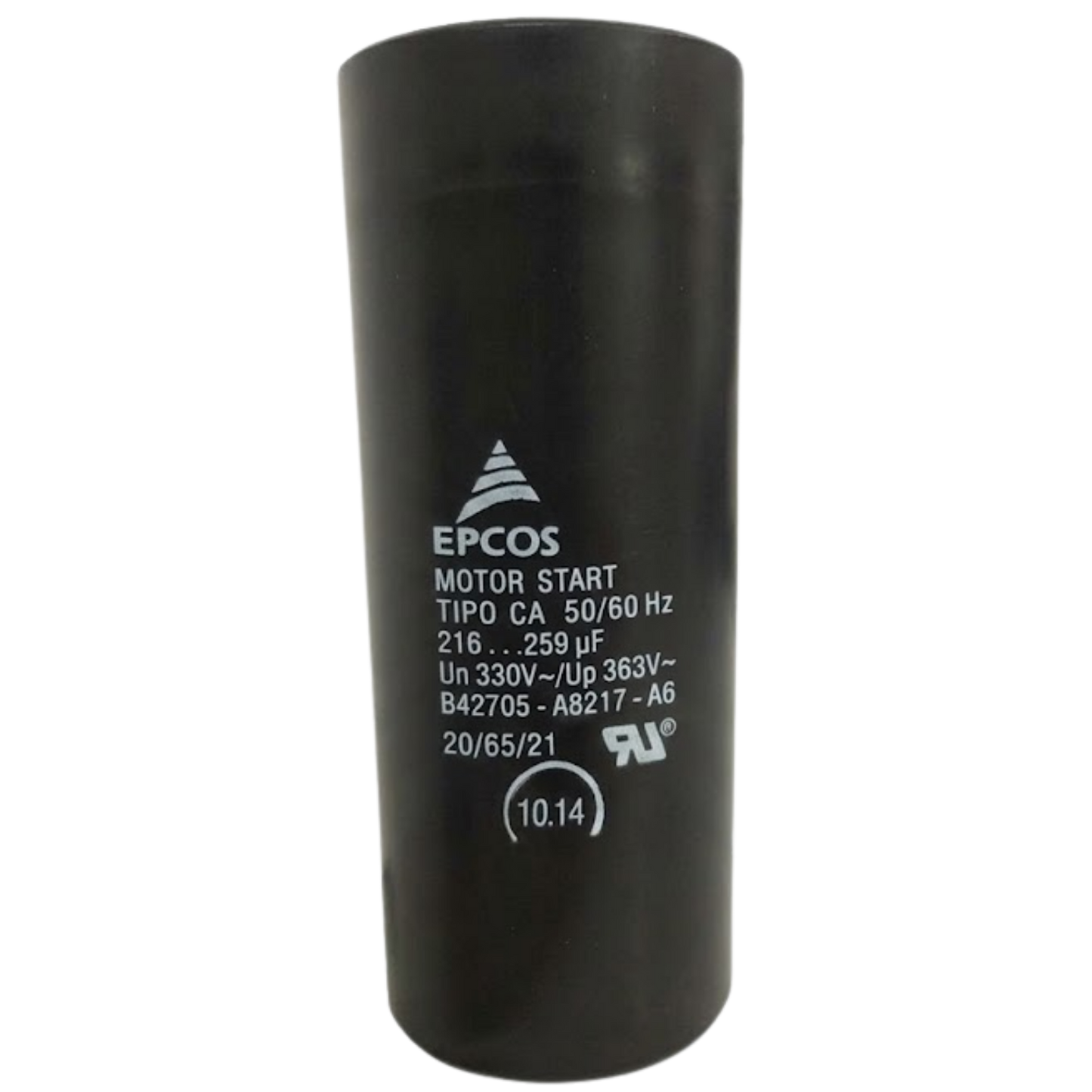 Capacitor De Partida 216uF-259uF 330V 45x107mm (Fast-on)